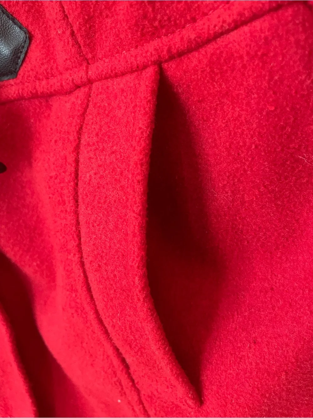 Velvet Girls' Red Hooded Pea Coat